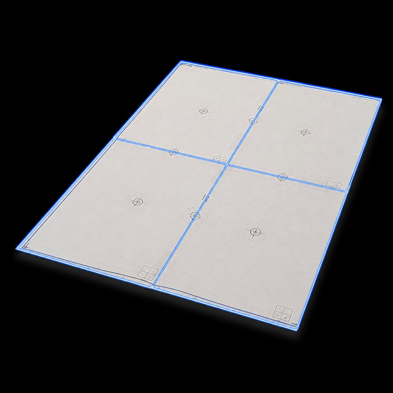 CutForm printed grid template